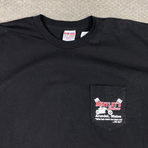 NEW Bentley's Saloon T Shirt Men's 2XL Black Cotton Motorcycle Cars - Picture 4 of 9